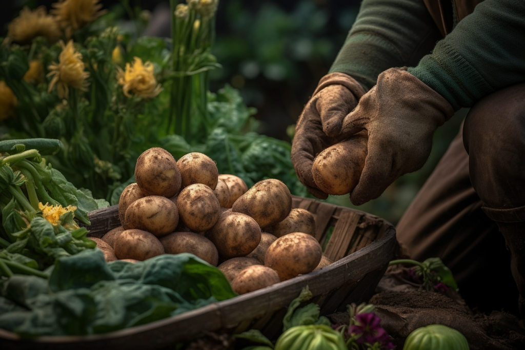 Mit dem Anhäufeln von Kartoffeln vergrößerst du den Ertrag der Pflanze auf effiziente Weise.