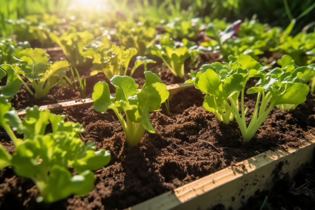 Square Foot Gardening ermöglicht Gärtnern, Gemüse auf kleinem Raum anzubauen.